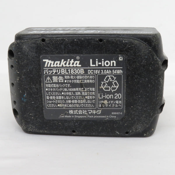 makita マキタ 18V 3.0Ah Li-ionバッテリ 残量表示付 充電回数38回 BL1830B A-60442 中古