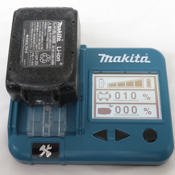 makita マキタ 18V 3.0Ah Li-ionバッテリ 残量表示付 充電回数38回 BL1830B A-60442 中古