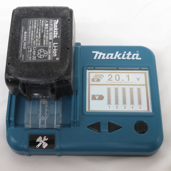 makita マキタ 18V 3.0Ah Li-ionバッテリ 残量表示付 充電回数38回 BL1830B A-60442 中古