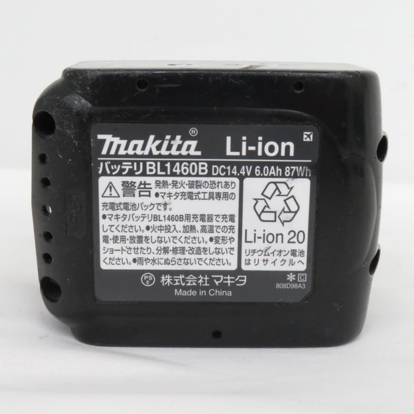 makita マキタ 14.4V 6.0Ah Li-ionバッテリ 残量表示付 雪マーク付 充電回数13回 BL1460B A-60660 中古