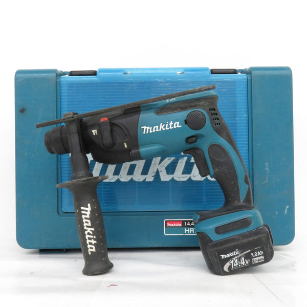 makita マキタ 14.4V 3.0Ah専用 16mm 充電式ハンマドリル 青 SDSプラス ケース・充電器・バッテリ2個セット HR162DRFX 中古