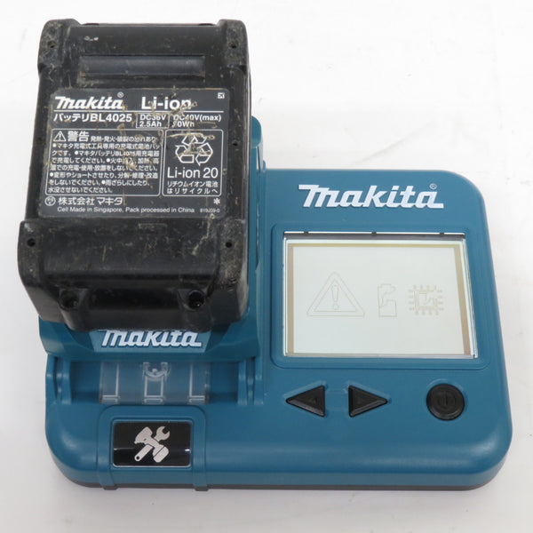 makita マキタ 40Vmax 2.5Ah Li-ionバッテリ 残量表示付 雪マーク付 充電回数68回 残量表示ボタン破れあり BL4025 A-69923 中古