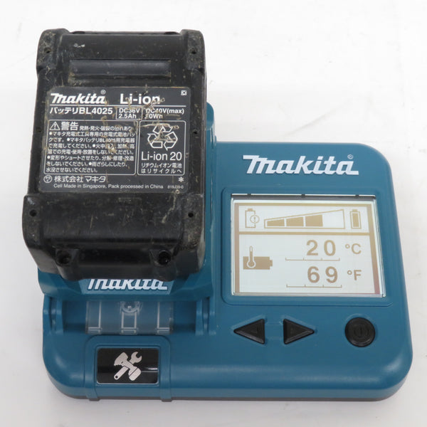 makita マキタ 40Vmax 2.5Ah Li-ionバッテリ 残量表示付 雪マーク付 充電回数68回 残量表示ボタン破れあり BL4025 A-69923 中古