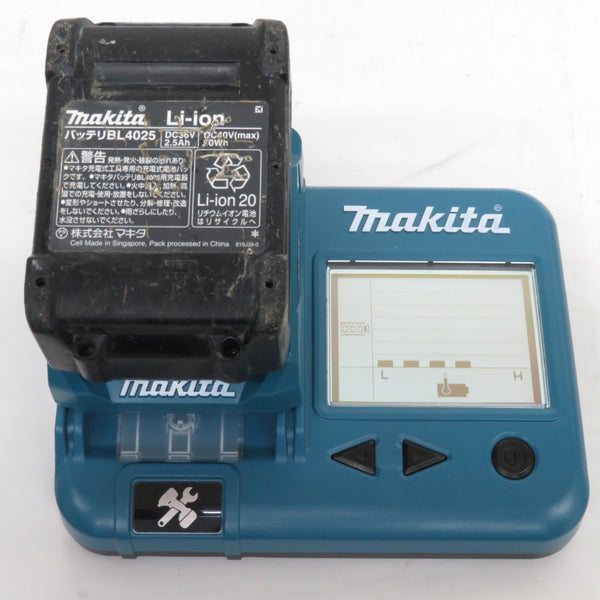 makita マキタ 40Vmax 2.5Ah Li-ionバッテリ 残量表示付 雪マーク付 充電回数68回 残量表示ボタン破れあり BL4025 A-69923 中古