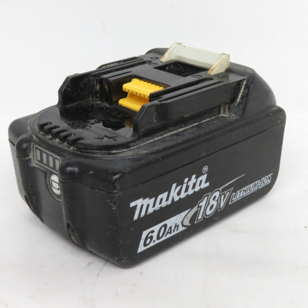 makita マキタ 18V 6.0Ah Li-ionバッテリ 残量表示付 雪マーク付 充電回数114回 BL1860B A-60464 中古