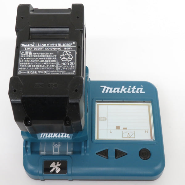 makita マキタ 40Vmax 5.0Ah Li-ionバッテリ 残量表示付 雪マーク付 充電回数40回 BL4050F A-72372 中古