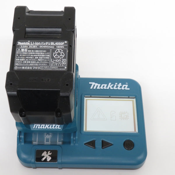 makita マキタ 40Vmax 5.0Ah Li-ionバッテリ 残量表示付 雪マーク付 充電回数40回 BL4050F A-72372 中古