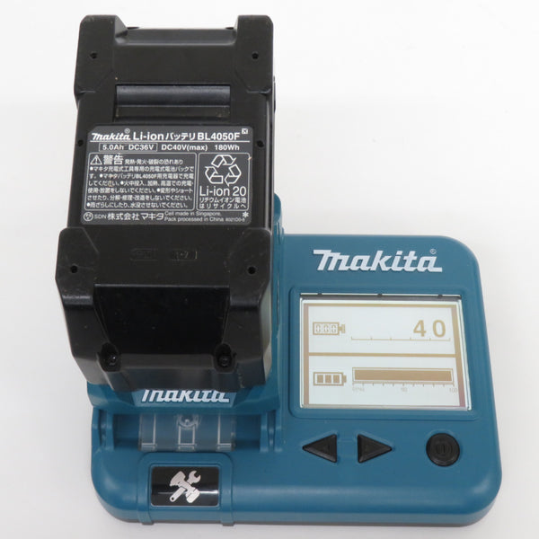 makita マキタ 40Vmax 5.0Ah Li-ionバッテリ 残量表示付 雪マーク付 充電回数40回 BL4050F A-72372 中古