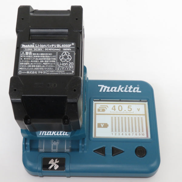 makita マキタ 40Vmax 5.0Ah Li-ionバッテリ 残量表示付 雪マーク付 充電回数40回 BL4050F A-72372 中古