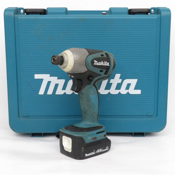 makita マキタ 14.4V 1.5Ah 充電式インパクトドライバ 青 ケース・充電器・バッテリ1個セット TD135DSH 中古