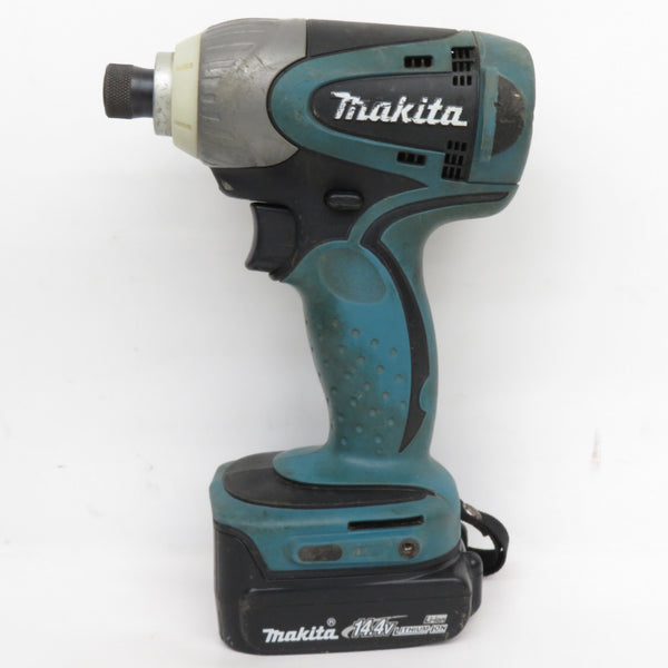 makita マキタ 14.4V 1.5Ah 充電式インパクトドライバ 青 ケース・充電器・バッテリ1個セット TD135DSH 中古