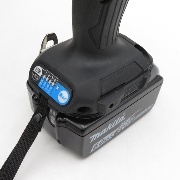 makita マキタ 18V 6.0Ah 充電式インパクトドライバ 黒 ケース・充電器・バッテリ2個セット TD173DRGXB 中古美品