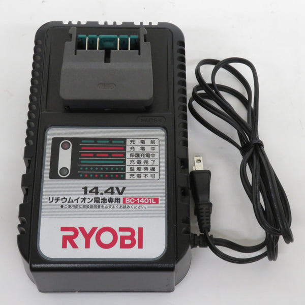 RYOBI KYOCERA 京セラ 14.4V 3.0Ah 充電式インパクトドライバ 充電器・バッテリ1個付 ブレーキ遅れあり BID-1406 中古