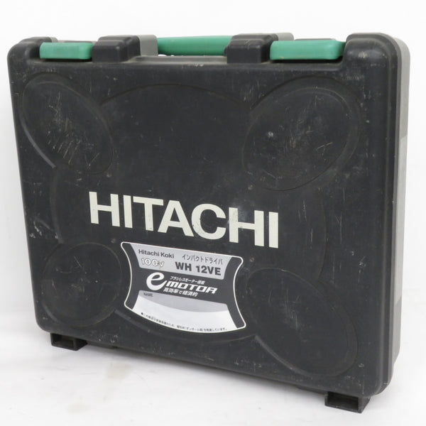 日立工機 HiKOKI ハイコーキ 100V インパクトドライバ ブラック ケース付 WH12VE(SCB) 中古