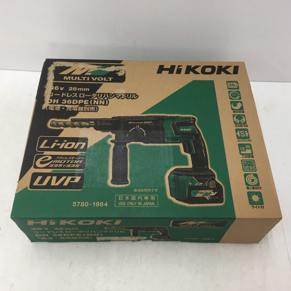 HiKOKI ハイコーキ マルチボルト36V対応 28mm コードレスロータリハンマドリル SDSプラス 本体のみ 外箱イタミ DH36DPE(NN) 未使用品