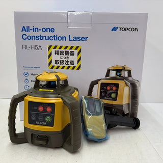 TOPCON トプコン ローテーティングレーザー 乾電池仕様 ケース・受光器LS-80Xセット 三脚なし RL-H5A/J.DB.X 未使用品
