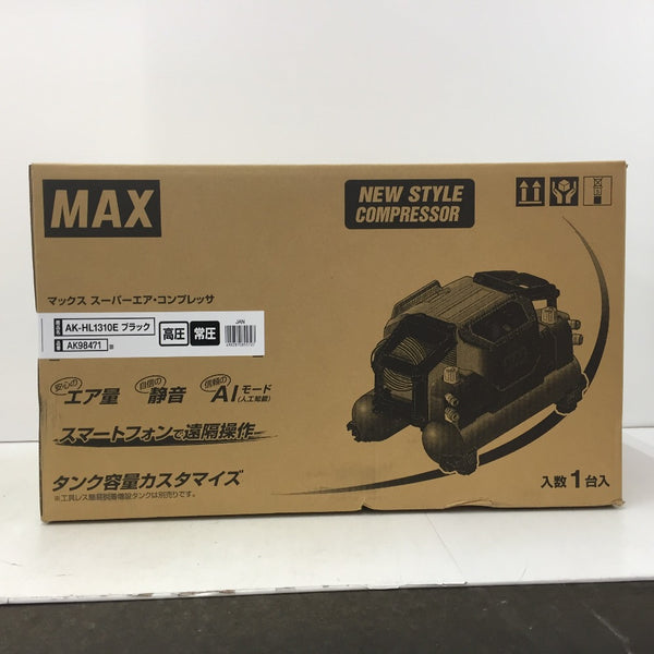 MAX マックス 高圧エアコンプレッサ スーパーエア・コンプレッサ 11L ブラック 常圧・高圧対応 Bluetooth対応 AK-HL1310Eブラック AK98471 未開封品