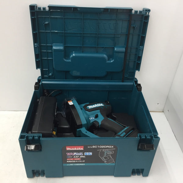 makita マキタ 18V 6.0Ah 充電式全ネジカッタ ケース・充電器・バッテリ2個セット SC102DRGX 中古美品