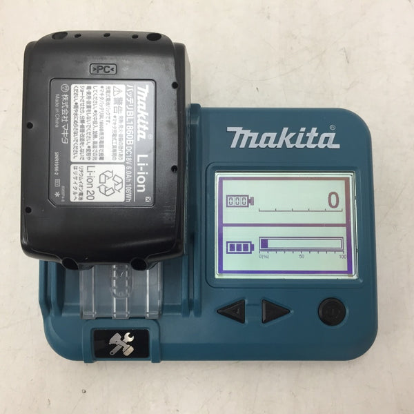 makita マキタ 18V 6.0Ah Li-ionバッテリ 残量表示付 雪マーク付 検品済 化粧箱入 BL1860B A-60464 未使用品
