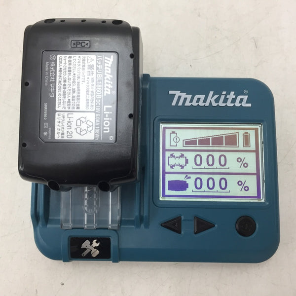 makita マキタ 18V 6.0Ah Li-ionバッテリ 残量表示付 雪マーク付 検品済 化粧箱入 BL1860B A-60464 未使用品