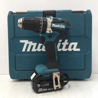 makita マキタ 18V 6.0Ah 充電式震動ドライバドリル ケース・充電器・バッテリ2個セット HP484DRGX 中古