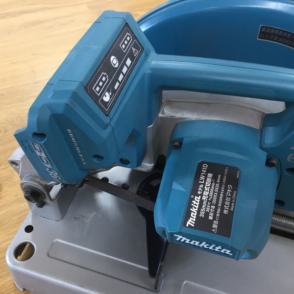 makita マキタ 18V×2対応 18V+18V 355mm 充電式切断機 本体のみ LW141DZ 中古美品