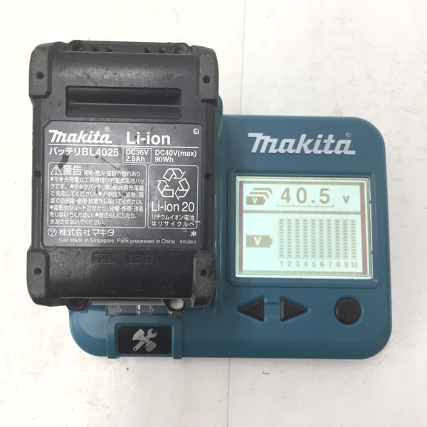 makita マキタ 40Vmax 2.5Ah Li-ionバッテリ 残量表示付 雪マーク付 充電回数35回 BL4025 A-69923 中古