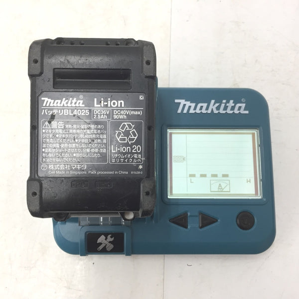 makita マキタ 40Vmax 2.5Ah Li-ionバッテリ 残量表示付 雪マーク付 充電回数35回 BL4025 A-69923 中古