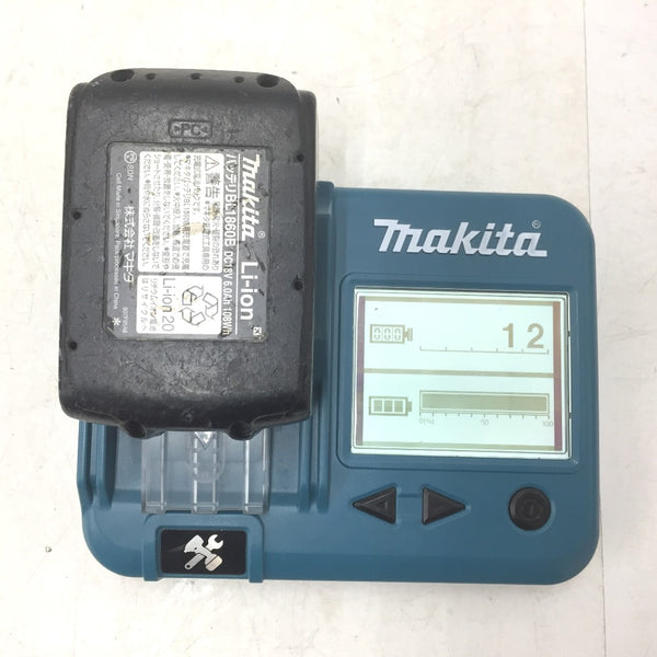 makita マキタ 18V 6.0Ah Li-ionバッテリ 残量表示付 雪マーク付 充電回数12回 BL1860B A-60464 中古
