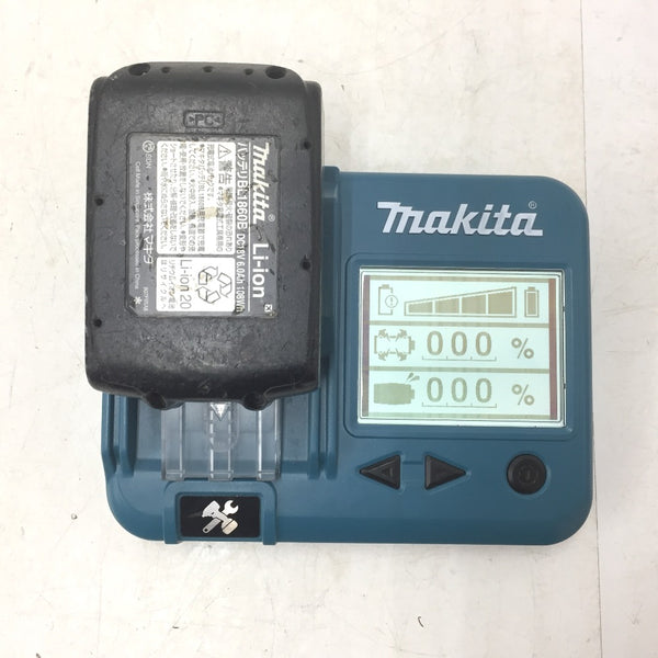 makita マキタ 18V 6.0Ah Li-ionバッテリ 残量表示付 雪マーク付 充電回数12回 BL1860B A-60464 中古