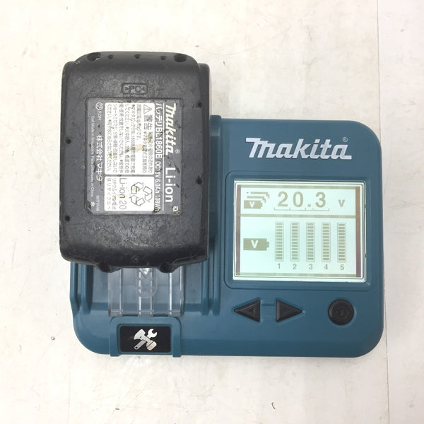 makita マキタ 18V 6.0Ah Li-ionバッテリ 残量表示付 雪マーク付 充電回数12回 BL1860B A-60464 中古