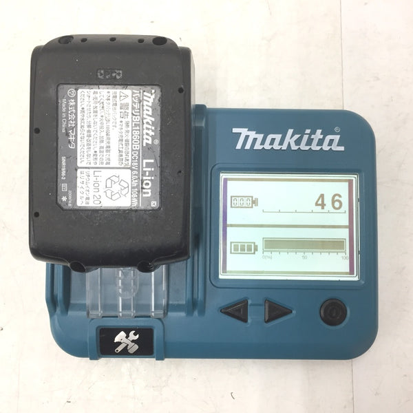 makita マキタ 18V 6.0Ah Li-ionバッテリ 残量表示付 雪マーク付 充電回数46回 BL1860B A-60464 中古