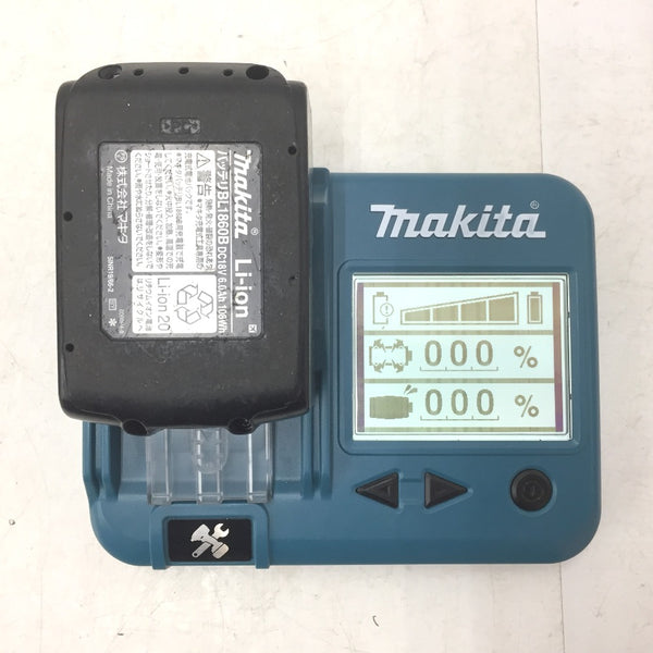 makita マキタ 18V 6.0Ah Li-ionバッテリ 残量表示付 雪マーク付 充電回数46回 BL1860B A-60464 中古