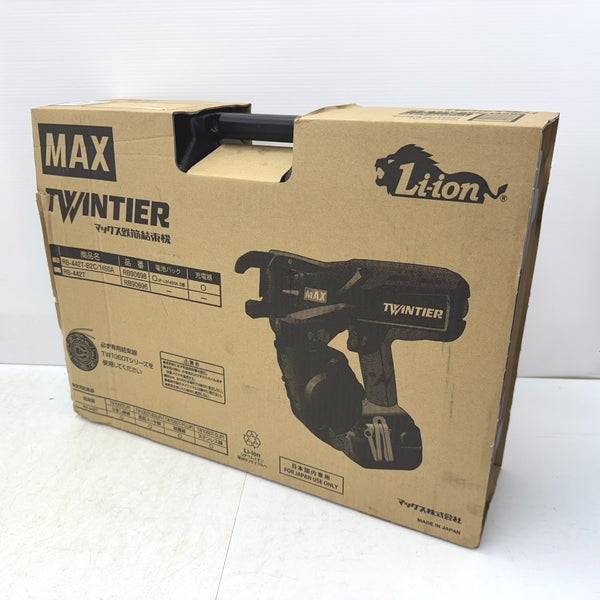 MAX マックス 14.4V 5.0Ah 充電式鉄筋結束機 ケース・充電器・バッテリ2個付 TWINTIER ツインタイア RB-442T-B2C/1450A RB90698 未使用品