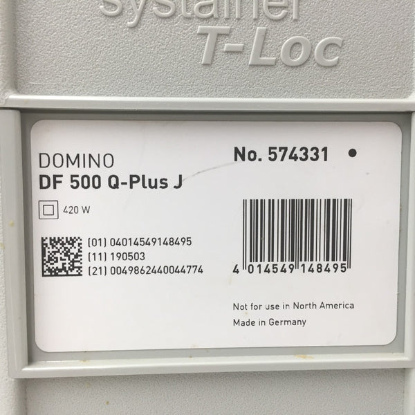 FESTOOL 100V 万能ジョイントシステム ドミノ ケース2個・替刃セット・ドミノチップセット DF500Q-Plus J 中古