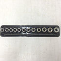 SnapOn スナップオン 3/8” セミディープソケットセット 12角 8～19mm 12個組 212FMSY 未使用品
