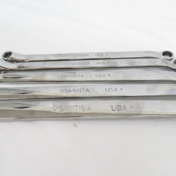 SnapOn スナップオン メガネレンチ フランクドライブ 10° オフセットボックスレンチ 12角 5本セット XBM0810A.1012A.1214A.1417A.1719A 未使用品