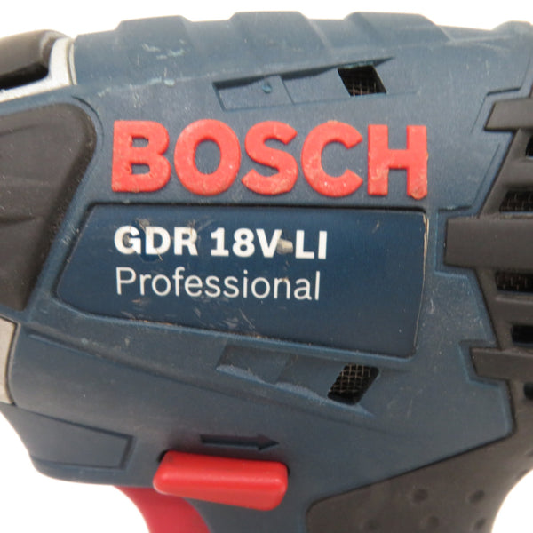 BOSCH ボッシュ 18V 2.0Ah バッテリーインパクトドライバ― 充電式インパクトドライバ ケース・充電器・バッテリ2個セット GDR18V-LISN 中古