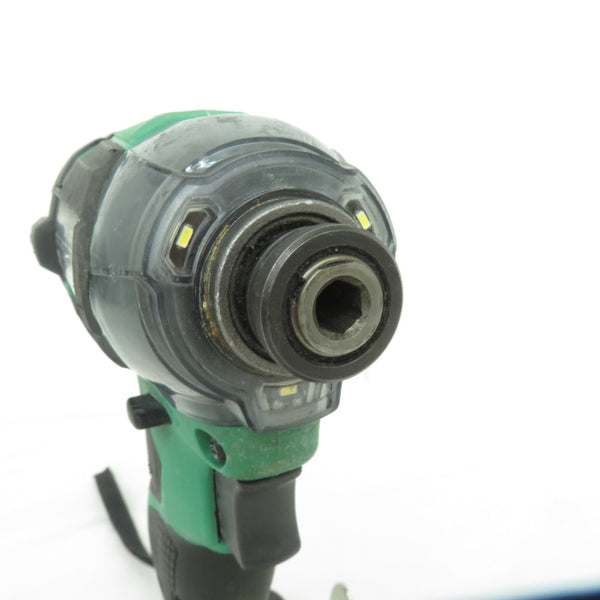 HiKOKI ハイコーキ 10.8V 4.0Ah コードレスインパクトドライバ アグレッシブグリーン ケース・充電器・バッテリ2個セット WH12DCA(2LS) 中古