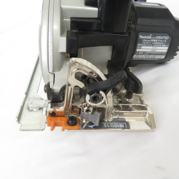 makita マキタ 14.4V対応 125mm 充電式マルノコ 黒 本体のみ HS470D 中古美品