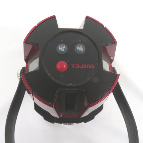 TAJIMA タジマ TJMデザイン レーザー墨出器 ゼロKJC 赤色レーザー 矩十字・横全周 ケース・受光器付 ZERO-KJC 中古