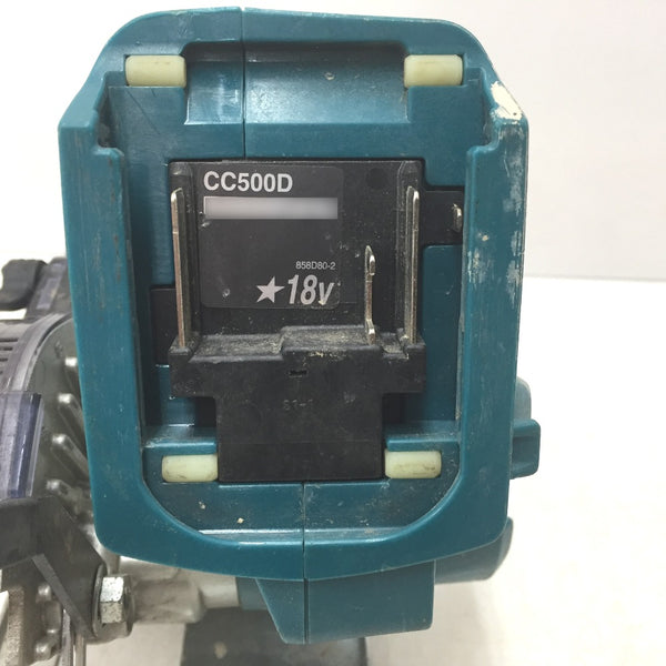 makita マキタ 18V対応 125mm 充電式防じんカッタ 本体のみ 刃・フランジ・集じん袋欠品 CC500D 中古