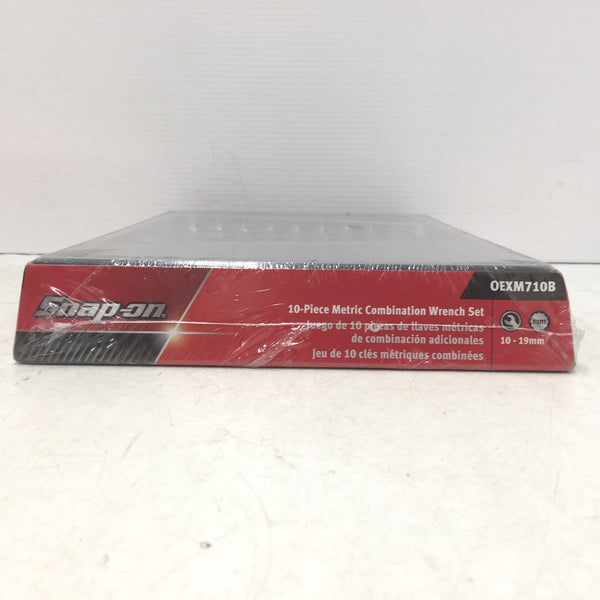 SnapOn スナップオン スタンダードコンビネーションレンチ 12角 ミリサイズ 10～19ｍｍ 10本セット OEXM710B 未開封品