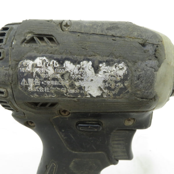 makita マキタ 18V対応 充電式インパクトドライバ 黒 本体のみ 手元スイッチ不能・ライト不点灯 TD171DZB 中古