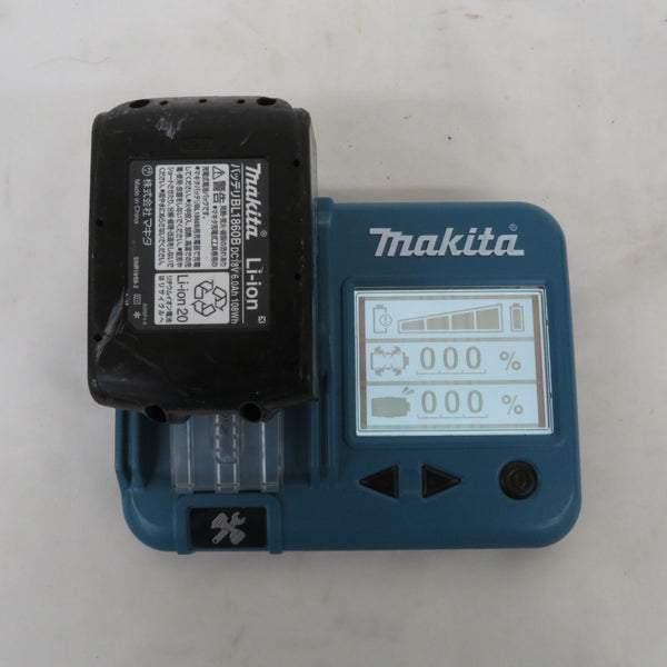 makita マキタ 18V 6.0Ah リチウムイオンバッテリ 残量表示付 雪マーク付 充電回数3回 BL1860B A-60464 中古