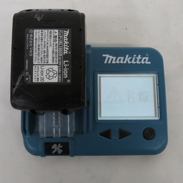 makita マキタ 18V 6.0Ah リチウムイオンバッテリ 残量表示付 雪マーク付 充電回数3回 BL1860B A-60464 中古