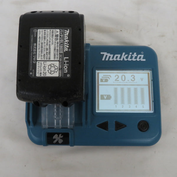 makita マキタ 18V 6.0Ah リチウムイオンバッテリ 残量表示付 雪マーク付 充電回数120回 BL1860B A-60464 中古