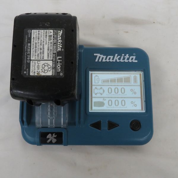 makita マキタ 18V 6.0Ah リチウムイオンバッテリ 残量表示付 雪マーク付 充電回数28回 BL1860B A-60464 中古