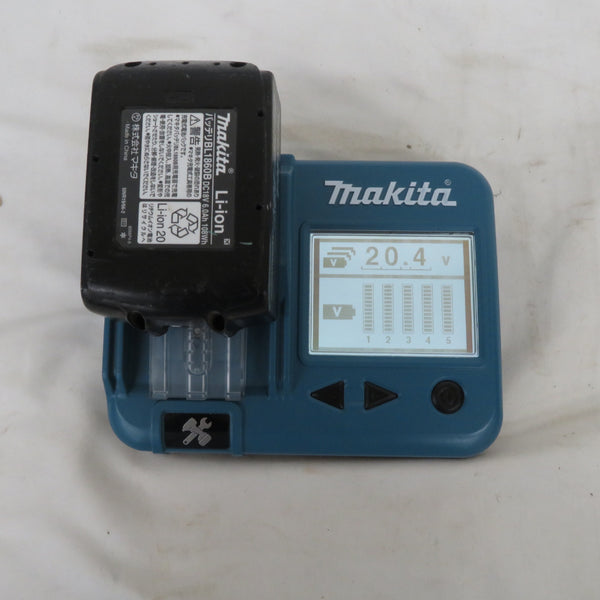 makita マキタ 18V 6.0Ah リチウムイオンバッテリ 残量表示付 雪マーク付 充電回数2回 BL1860B A-60464 中古