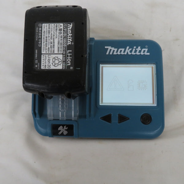 makita マキタ 18V 6.0Ah リチウムイオンバッテリ 残量表示付 雪マーク付 充電回数2回 BL1860B A-60464 中古